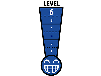 LEVEL 6 Thermometer branding design illustration