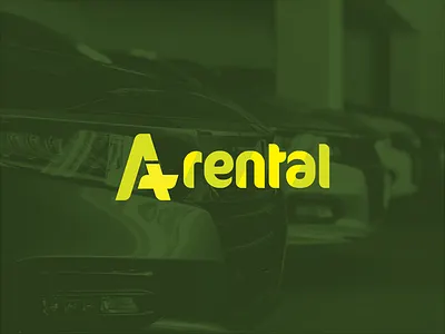 A+ rental logo design a car carrental graphic design logo vector