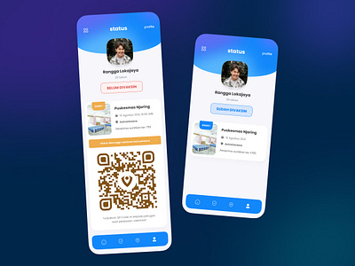 Vaccination status & QR code app branding design icon illustration logo typography ui ux vector