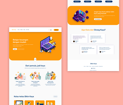 WEB Desain Bikin Kaya design ui uiux ux webdesain