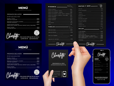 Charlotte 2021 bar brand branding design food graphic design menu minimal typography