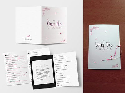 Bachelorette Game vol.1 a3 bachelorette brochure design game print