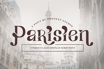 Parisien Font - Unique Classy Display Serif Font beautiful font branding font classy font display font distinct font elegant font fashion font logo font luxury font modern font paris font parisien font sans serif serif serif font unique font versatile font web font website font