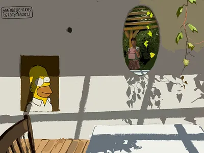 Reflection art digital digital art digital sketch illustration nature sketch