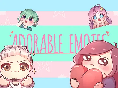 Fiverr emote gig thumbnail design digital graphic design illustration