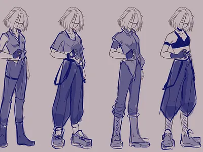Hotaru outfit plans design digital graphic design illustration