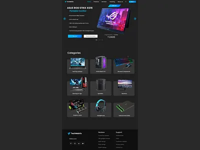 TechMatrix Website branding design hardware mockup techmatrix ui ux vector website