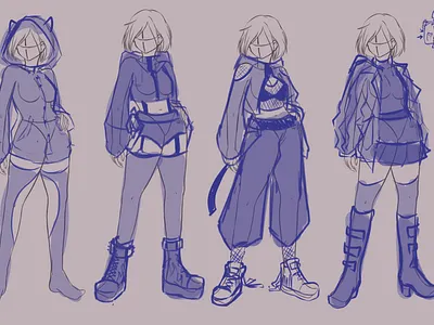 Haru outfit plans design digital graphic design illustration
