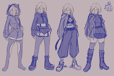 Haru outfit plans design digital graphic design illustration