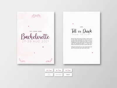 Bachelorette Game vol.2 a4 bachelorette design flyer game