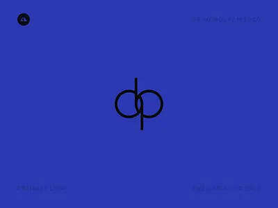 dp monogram logo branding design dp logo dp monogram logo geometry icon logo minimal vector