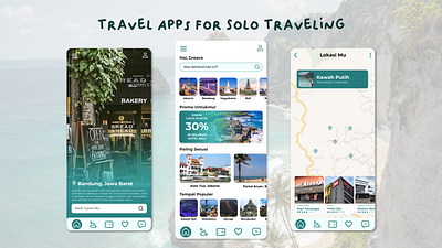 Travel Apps for Solo Traveling graphic design mobile ui uiux