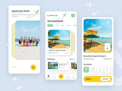 Travel App ✈️ air apps best shot creative dribbble best shot ios ticket tour tour plan travel travel agency travelers trip uikit vacation