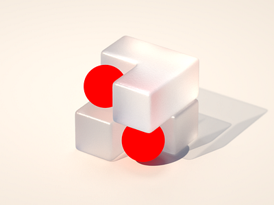 Undefined 3d 3d design brand branding cg cgi concept concept design design geometric illustration isometric red red sphere render shape sphere