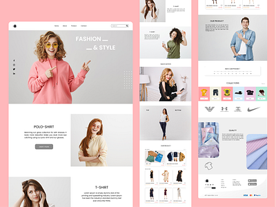 Fashion & Style Collections Website(UI) template theme uidesign uxdesign webapp webdesign website