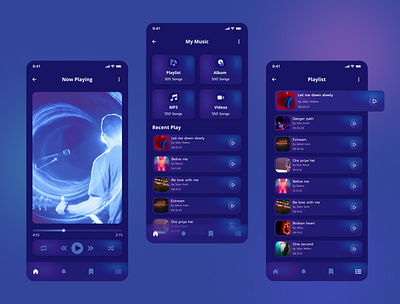 Music plyer app android app app design app ui ios app music app