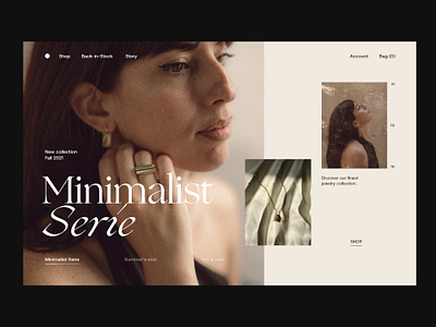 Jewelry Homepage Slider Exploration brand branding design earings homepage jewelry jewels rings slide slider ui uidesign ux women jewels