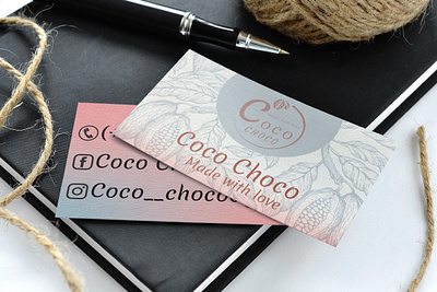 Coco Choco branding business business card card design graphic design illustration logo mock up mockup photo photoshop typography