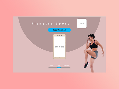 App fitness apk app design fitnesse graphic design home illustration interface musculation pink sport ui ux web website websites