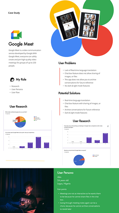 Google Meet UX case study app branding design graphic design icon ui ux