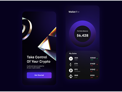 Crypto Wallet coins crypto cryptocurrency cryptowallet onboarding