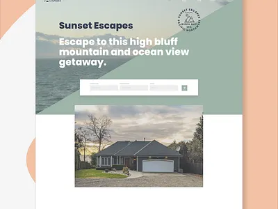 Sunset Escapes Real Estate Website branding branding design design ux web web design