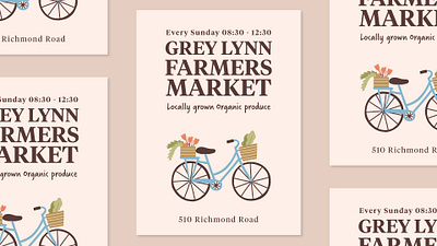 Weekly Warm-Up: Grey Lynn Farmers Market branding graphic design