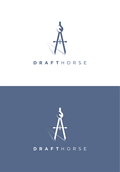 DraftHorse branding design icon logo typography vector