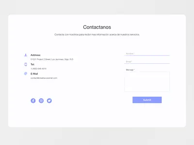 Contact Us Web Form contactform contactus design ui ux web website