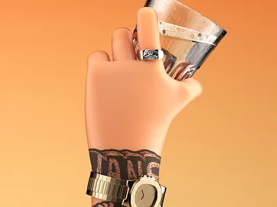 🍺 3d c4d illustration