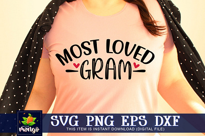 Most loved gram SVG most loved gram svg