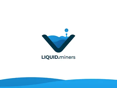 Liquid - Logo Design brand branding design flat logo graphic design identity illustrator logo liquid logo liquid miners logo logo design logo design 2021 logo designer logo trend logos minimal logo design new logo rezuanul islam rezuanulislamm trending logo design