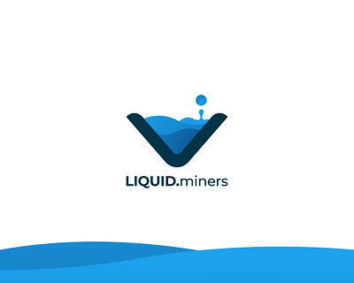 Liquid - Logo Design brand branding design flat logo graphic design identity illustrator logo liquid logo liquid miners logo logo design logo design 2021 logo designer logo trend logos minimal logo design new logo rezuanul islam rezuanulislamm trending logo design