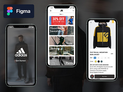 AdidasApp app branding design ui