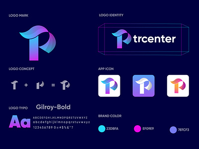 Modern T+P Letter Logo abstract logo app app icon brand identity branding creative logo design flat logo graphic design icon illustration letter logo logo minimal modern logo motion graphics symbol tp letter logoi ui vector