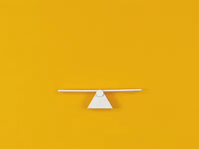 Swinging 3d animation blue clip composition design gift giftbox hearth loop motion graphics paper art red roll seesaw stop animation swinging video white yellow