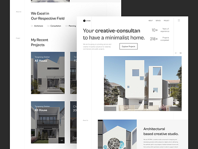 Architecture Landing Page for Dform Website architect architecture home house house minimalist landing landing page minimalist property ui web web design