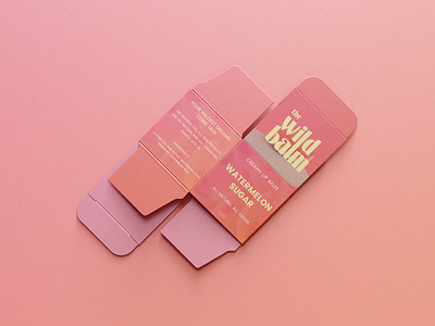 The Wild Balm Lip Balm #1 3d art artwork brand identity branding design digital art digital illustration graphic design illustration labels logo logo design mockups packaging photoshop ui vector