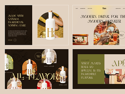 Haus Website concept branding clean concept design design grid food food and drink food app homepage illustration landing page logo minimal modern portfolio saas ui ux web website