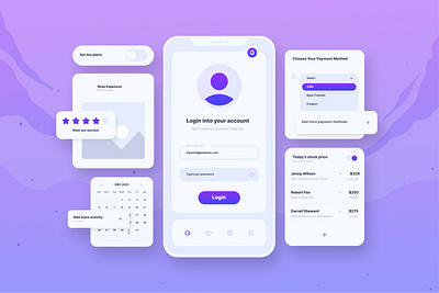 UI Elements Design 3d animation branding design designer digitalart dribbble flat graphic design illustration logo minimal motion graphics ui uielements ux vector
