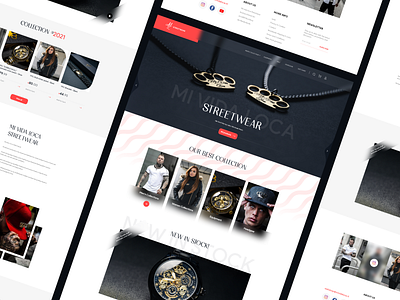 Streetwear E-Commerce Website cloth ecommerce website ecommerce landing page ecommerce website fashion website flat design glassmorphism ui glassmorphism website men wear website minimal website neumorphism ui online shopping website website design website designer