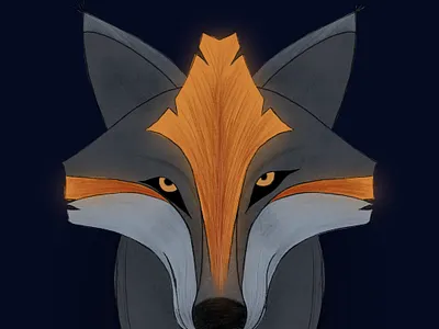She-wolf character fiction forest illustration magic procreate storytelling wolf woods