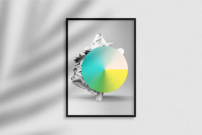 Poster 3d design illustration