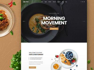 Litho - Elementor WordPress Theme - Cafe cafe woocommerce