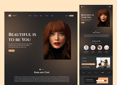 Website Landing Page clean convrtx landing page modern typography ui uiux unique ux versatile web web design website