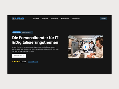 Sophisticated IT Recruitment clean design elegant elegant design figma ui userinterface ux