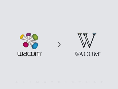 Wacom • Logo Redesign (After & Before) ali may alimaydidthat brand branding branding identity branding and identity design graphic design illustration logo logo design logo designer logo redesign rebranding redesign ui wacom