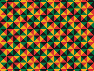 Geometric Triangle Pattern (Rasta Colours) aesthetic colors colours geometric geometric art geometrical jamaica pattern pattern design patterns rasta rastafari rastafarian red gold green reggae shape shapes triangle triangles triangular