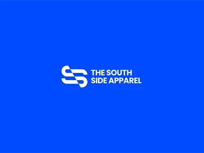 THE SOUTH SIDE APPAREL blue branding clothing identity logo logomark logotype minimal ss ss monogram streetwear