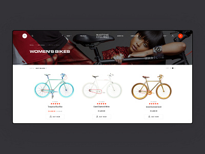 Martone Cycling - Catalog bike black catalog catalogue concept ecommerce fashion luxury minimal mobile model photo shop store ui ux web website